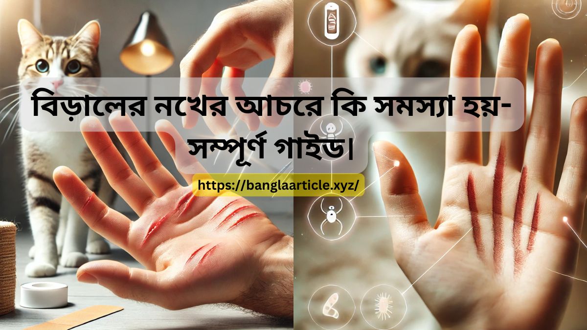 বিড়ালের নখের আচরে কি সমস্যা হয়