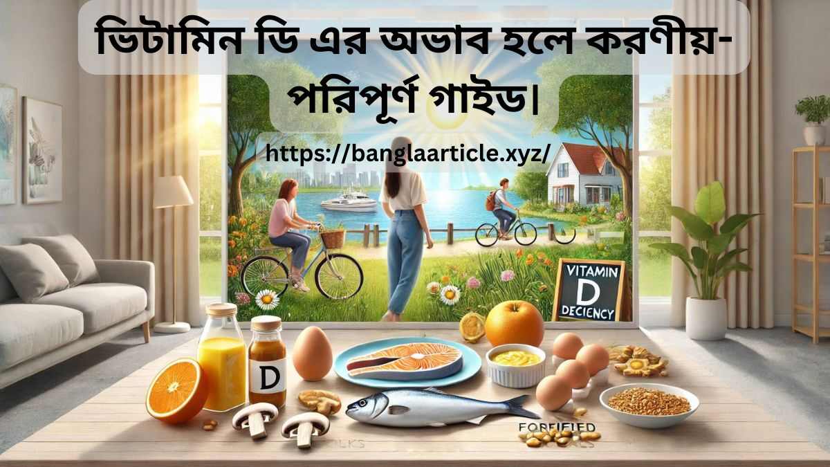 ভিটামিন ডি এর অভাব হলে করণীয়