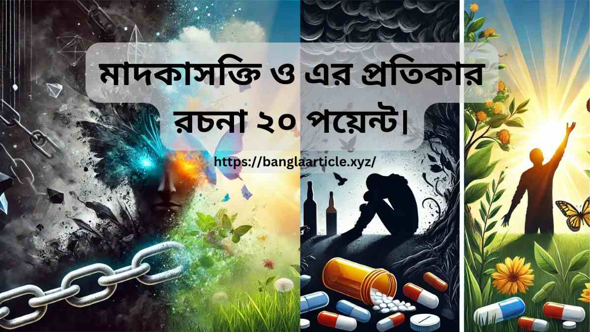 মাদকাসক্তি ও এর প্রতিকার রচনা ২০ পয়েন্ট।